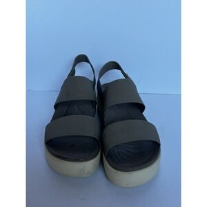 Crocs Women's Brooklyn Low Wedge Sandals Grey/size10